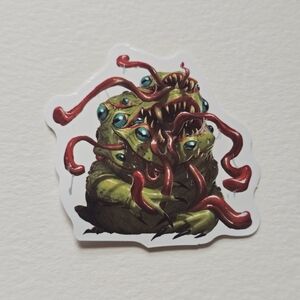 10/$10 Monster Sticker with Red and Green Design